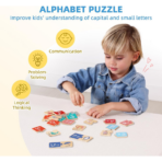 ⁦TOOKY TOY 4-in-1 Montessori Alphabet Learning Set – BCTJ688 مجموعة الحروف الأبجدية التعليمية 4 في 1⁩ - الصورة ⁦4⁩