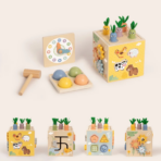 ⁦TOOKY TOY Activity Cube – 27 Pieces – TP551 مكعب الأنشطة الخشبي التعليمي 27 قطعة⁩ - الصورة ⁦2⁩