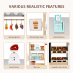 ⁦TOOKY TOY All-in-One Grocery Store Playset – BCTJ427A توكي توي – متجر بقالة متكامل للعب التخيلي⁩ - الصورة ⁦4⁩