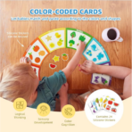 ⁦TOOKY TOY Colour Play Box – BCTJ689 صندوق الألوان التعليمي الخشبي 50 قطعة⁩ - الصورة ⁦4⁩