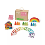 TOOKY TOY Colour Play Box – BCTJ689 صندوق الألوان التعليمي الخشبي 50 قطعة
