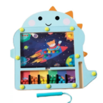 TOOKY TOY Dinosaur Magnetic Bead Drawing Board – HP100 لوحة الرسم المغناطيسية بالخرز الديناصورات