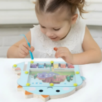 ⁦TOOKY TOY Dinosaur Magnetic Bead Drawing Board – HP100 لوحة الرسم المغناطيسية بالخرز الديناصورات⁩ - الصورة ⁦4⁩