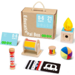 TOOKY TOY Educational Box 6-in-1 – 0 to 6 Months – TK750 صندوق الألعاب التعليمية للرضع 6 في 1 – من الولادة حتى 6 أشهر
