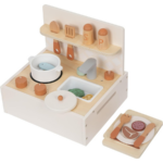 TOOKY TOY Educational Wooden Kitchen Set – 21 Pcs TJ754توكي توي – مجموعة مطبخ أطفال خشبية تعليمية – 21 قطعة