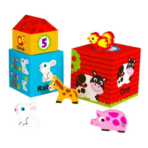 ⁦TOOKY TOY Farm Nesting & Stacking Cubes – TTKF053 مكعبات المزرعة المتداخلة والتكديس⁩ - الصورة ⁦3⁩