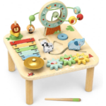 TOOKY TOY Forest Friends Wooden Activity Table – TJ005 طاولة الأنشطة الخشبية أصدقاء الغابة