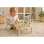 ⁦TOOKY TOY Forest Friends Wooden Activity Table – TJ005 طاولة الأنشطة الخشبية أصدقاء الغابة⁩ - الصورة ⁦2⁩