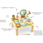 ⁦TOOKY TOY Forest Friends Wooden Activity Table – TJ005 طاولة الأنشطة الخشبية أصدقاء الغابة⁩ - الصورة ⁦6⁩