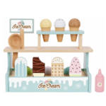 TOOKY TOY Ice Cream Shop Playset – 13 Pcs – TJ119 مجموعة متجر الآيس كريم الخشبية 13 قطعة