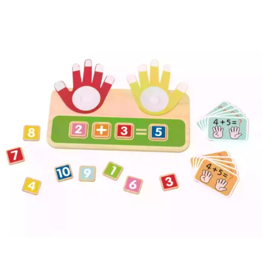 TOOKY TOY Let's Learn to Count! Finger Counting Educational Game – TP522 لعبة تعلم العد والجمع والطرح بالأصابع (1) TOOKY TOY Let's Learn to Count! Finger Counting Educational Game – TP522 لعبة تعلم العد والجمع والطرح بالأصابع - الصورة 1