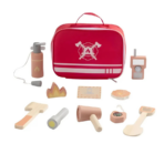 TOOKY TOY Little Firefighter Play Set – TK317N مجموعة رجل الإطفاء الخشبية للعب التخيلي