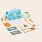 ⁦TOOKY TOY Little Pet Vet Play Set – TK319N مجموعة الطبيب البيطري الخشبية للحيوانات الأليفة⁩ - الصورة ⁦3⁩
