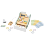 TOOKY TOY Little Shop Play Cash Register – TP543 كاشير المتجر الصغير الخشبي