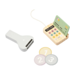 ⁦TOOKY TOY Little Shop Play Cash Register – TP543 كاشير المتجر الصغير الخشبي⁩ - الصورة ⁦3⁩