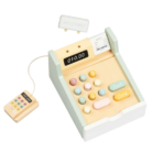 ⁦TOOKY TOY Little Shop Play Cash Register – TP543 كاشير المتجر الصغير الخشبي⁩ - الصورة ⁦4⁩