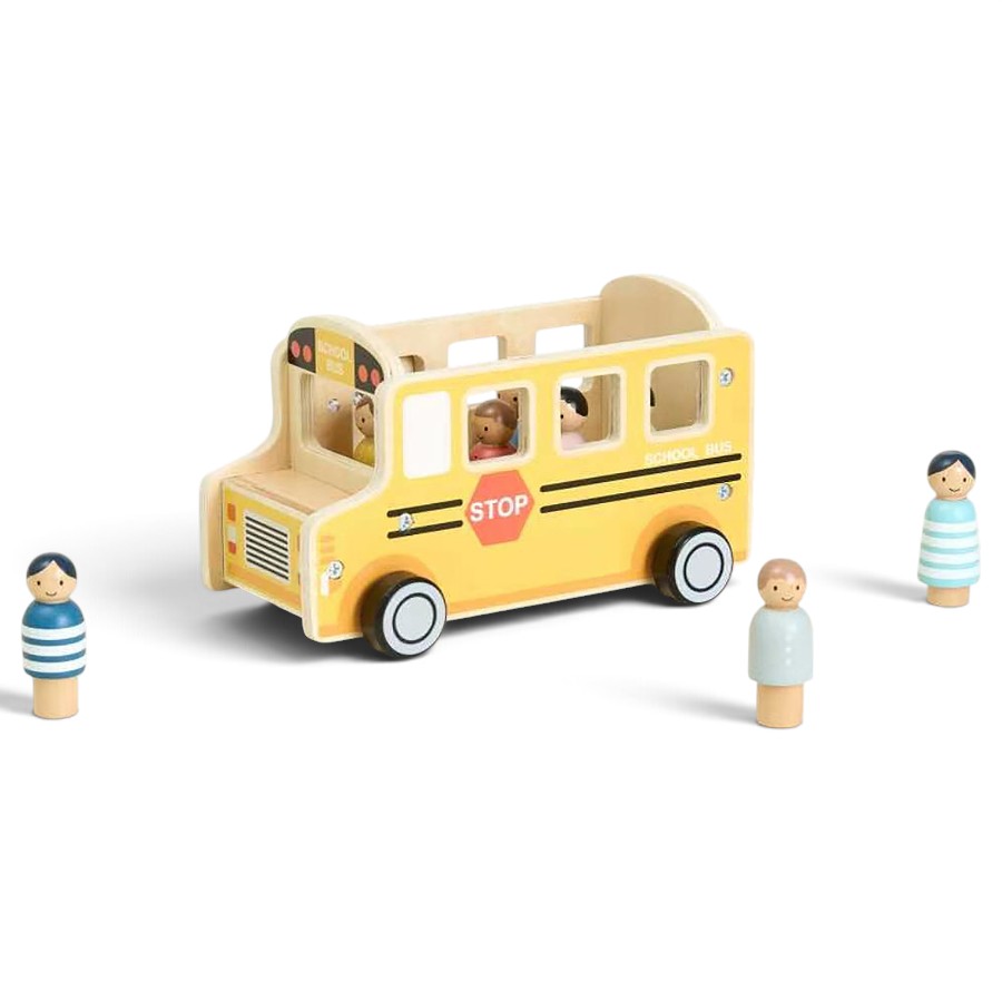 TOOKY TOY Montessori Educational Wooden School Bus Set – TP562 حافلة مدرسية خشبية تعليمية TOOKY TOY Montessori Educational Wooden School Bus Set – TP562 حافلة مدرسية خشبية تعليمية - الصورة 1