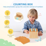 ⁦TOOKY TOY Montessori Math Play Box – BCTJ687 صندوق مونتيسوري الرياضيات التعليمي الخشبي⁩ - الصورة ⁦3⁩