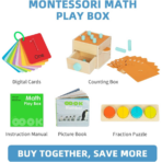 ⁦TOOKY TOY Montessori Math Play Box – BCTJ687 صندوق مونتيسوري الرياضيات التعليمي الخشبي⁩ - الصورة ⁦2⁩
