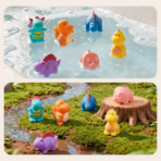 ⁦TOOKY TOY Nesting Boxes – Dinosaur – TF192 مكعبات التداخل والتكديس الديناصورات الخشبية⁩ - الصورة ⁦6⁩