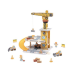 TOOKY TOY Port Crane Set - TP533 مجموعة رافعة الميناء الخشبية من توكي توي
