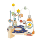 ⁦TOOKY TOY Space Beads Maze – TJ935 متاهة الخرز الفضائية الخشبية التعليمية⁩ - الصورة ⁦2⁩