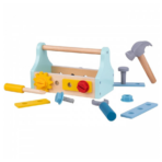 ⁦TOOKY TOY Take-Along Tool Box – TK273 صندوق أدوات خشبي محمول للأطفال⁩ - الصورة ⁦4⁩