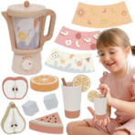 TOOKY TOY Wooden Blender Set TP545 – خلاط الأطفال الخشبي مع الإكسسوارات