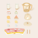 ⁦TOOKY TOY Wooden Blender Set TP545 – خلاط الأطفال الخشبي مع الإكسسوارات⁩ - الصورة ⁦3⁩