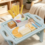 ⁦TOOKY TOY Wooden Breakfast Set TK992 – توكي توي طقم إفطار خشبي⁩ - الصورة ⁦4⁩