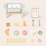 ⁦TOOKY TOY Wooden Breakfast Set TK992 – توكي توي طقم إفطار خشبي⁩ - الصورة ⁦3⁩