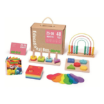 TOOKY TOY Wooden Educational Toy Box 25–36 Months – TK754 صندوق الألعاب التعليمية الخشبية 25–36 شهرًا