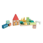 ⁦TOOKY TOY Wooden House Building Block Puzzle – HP086 لعبة بناء المنزل الخشبية التعليمية⁩ - الصورة ⁦3⁩