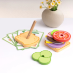 ⁦TOOKY TOY Wooden Making A Sandwich Set TK887 – طقم صنع الساندويتش الخشبي من توكي توي⁩ - الصورة ⁦4⁩