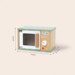 ⁦TOOKY TOY Wooden Microwave Oven Set – TP525 طقم الميكروويف الخشبي من توكي توي⁩ - الصورة ⁦5⁩