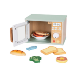TOOKY TOY Wooden Microwave Oven Set – TP525 طقم الميكروويف الخشبي من توكي توي