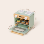 ⁦TOOKY TOY Wooden Mini Oven – TP524 فرن توكي توي الخشبي الصغير⁩ - الصورة ⁦5⁩
