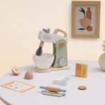 ⁦TOOKY TOY Wooden Mixer Set TJ290– خلاط الخَبز الخشبي من توكي توي⁩ - الصورة ⁦2⁩