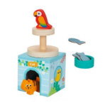 ⁦TOOKY TOY Wooden Pet Home Set – HP060 مجموعة بيوت الحيوانات الخشبية منزل الحيوانات الأليفة⁩ - الصورة ⁦3⁩