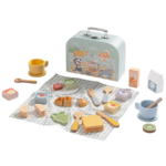 TOOKY TOY Wooden Picnic Basket Set TP523 – مجموعة سلة النزهة الخشبية