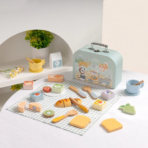 ⁦TOOKY TOY Wooden Picnic Basket Set TP523 – مجموعة سلة النزهة الخشبية⁩ - الصورة ⁦4⁩