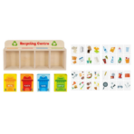 ⁦TOOKY TOY Wooden Recycling Center – HP054 مركز إعادة التدوير الخشبي التعليمي⁩ - الصورة ⁦2⁩