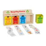 TOOKY TOY Wooden Recycling Center – HP054 مركز إعادة التدوير الخشبي التعليمي