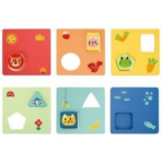 ⁦TOOKY TOY Wooden Shape Logic Game – TH958 لعبة المنطق الخشبية للأشكال والألوان⁩ - الصورة ⁦2⁩