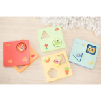 ⁦TOOKY TOY Wooden Shape Logic Game – TH958 لعبة المنطق الخشبية للأشكال والألوان⁩ - الصورة ⁦3⁩