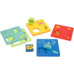 TOOKY TOY Wooden Shape Logic Game – TH958 لعبة المنطق الخشبية للأشكال والألوان