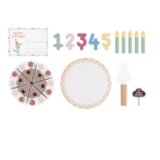 ⁦TOOKY TOY Wooden Strawberry Birthday Cake – TH544B كعكة عيد الميلاد الخشبية بالفراولة⁩ - الصورة ⁦2⁩
