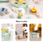 ⁦TOOKYTOY 3-in-1 Activity Box – TJ011 صندوق الأنشطة الخشبي 3 في 1⁩ - الصورة ⁦3⁩