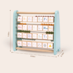 ⁦TOOKYTOY Double-Sided Abacus – TJ558N العداد الخشبي التعليمي مزدوج الجوانب – أصدقاء الغابة⁩ - الصورة ⁦3⁩