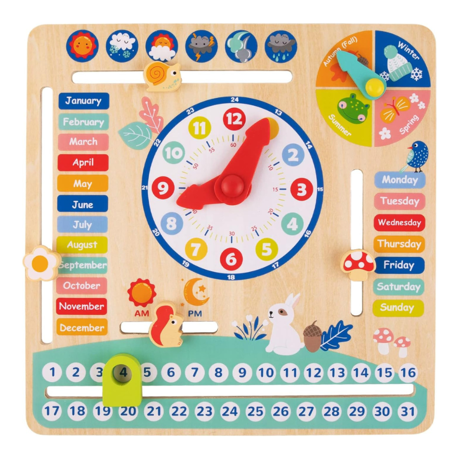 TOOKYTOY My Calendar – TF329A تقويم الأطفال الخشبي التعليمي TOOKYTOY My Calendar – TF329A تقويم الأطفال الخشبي التعليمي - الصورة 1
